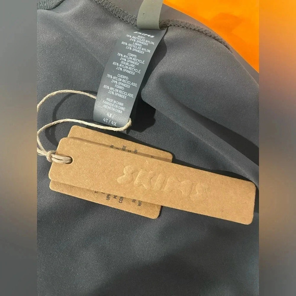Skims Swim Micro Mini Skirt - gunmetal gray Size 4X New with Tags - Picture 4 of 7